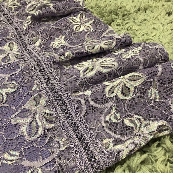 Lace midi dress. Purple. Medium size. Size details: 96-80-102 cm - Picture 7 of 10